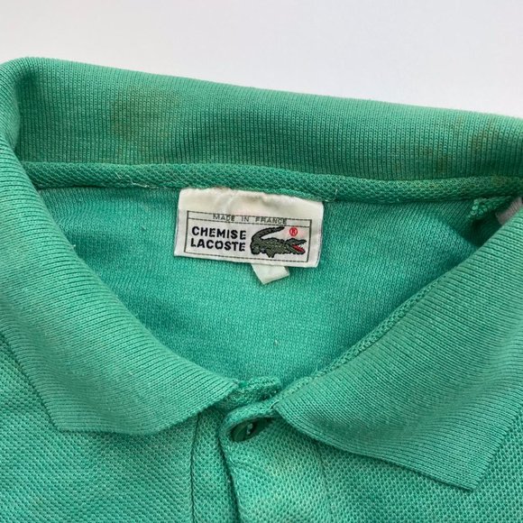 LACOSTE Green Long Sleeved Polo Shirt Mens M - Picture 2 of 3